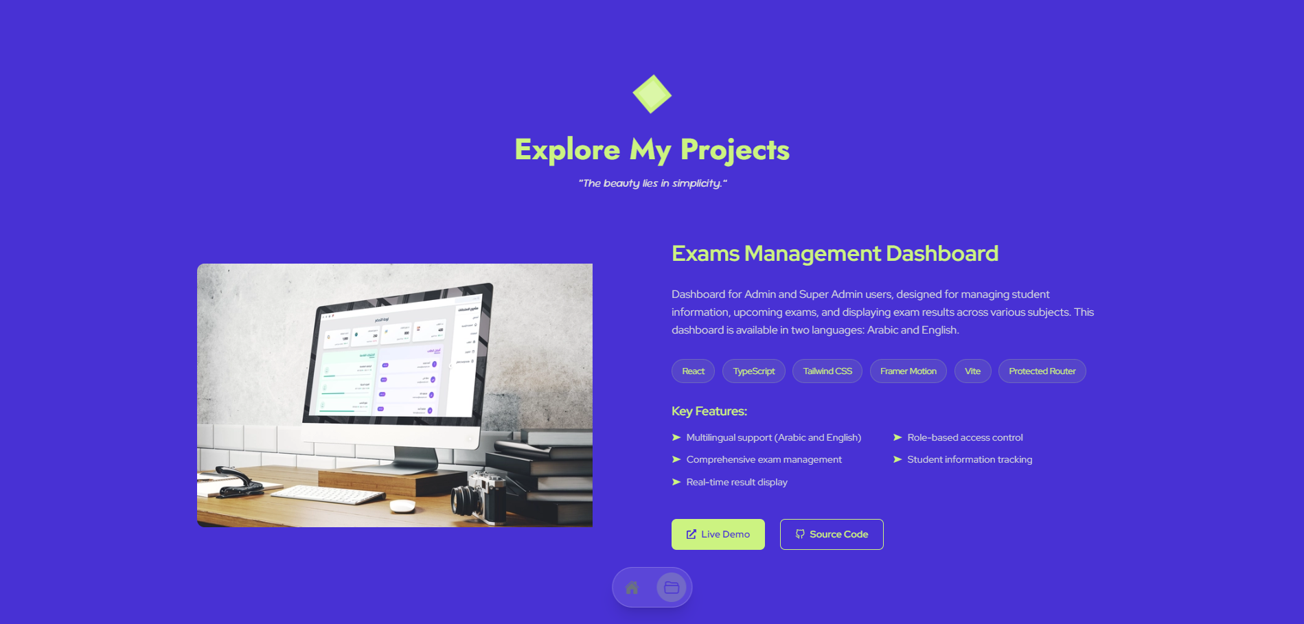 Developer Portfolio preview 3